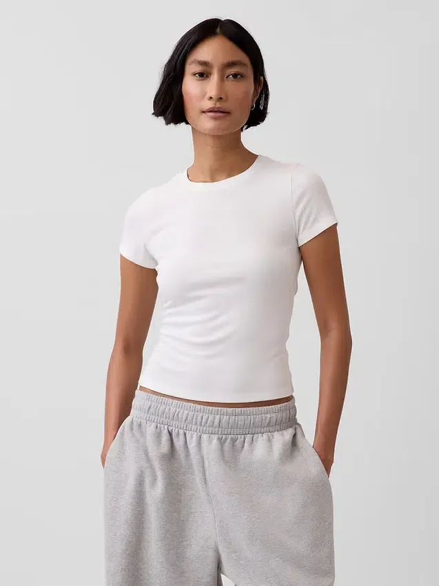 Mini Rib Pj T-skjorte
