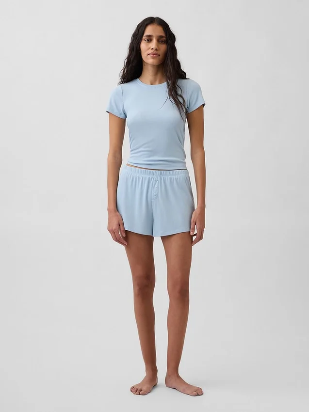 Mini Rib Pj T-skjorte