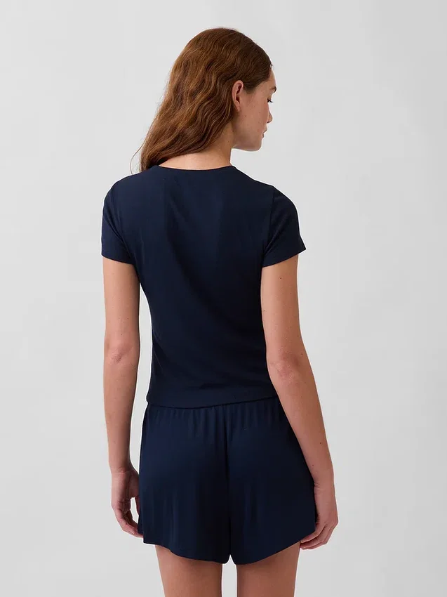 Mini Rib Pj T-skjorte