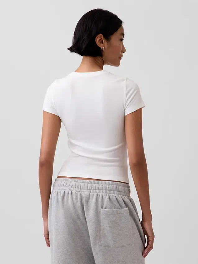 Mini Rib Pj T-skjorte