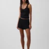Mini-ribbede, løstsittende pyjamas-Shorts