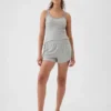 Mini-ribbede, løstsittende pyjamas-Shorts
