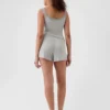 Mini-ribbede, løstsittende pyjamas-Shorts