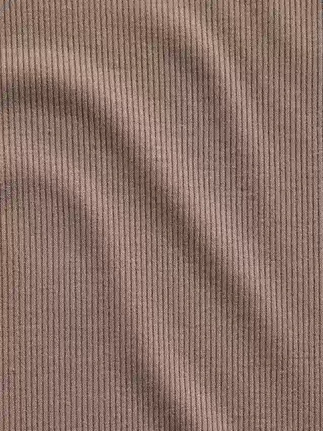 Mini ribbet pyjamas-tanktop med blonderkant