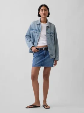 Mini-skjørt i denim