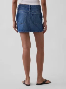 Mini-skjørt i denim