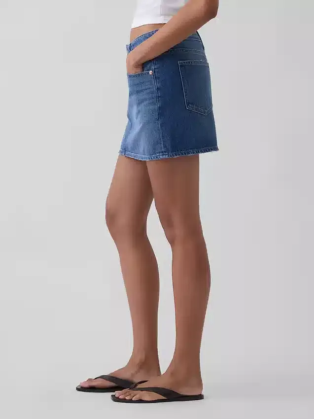 Mini-skjørt i denim