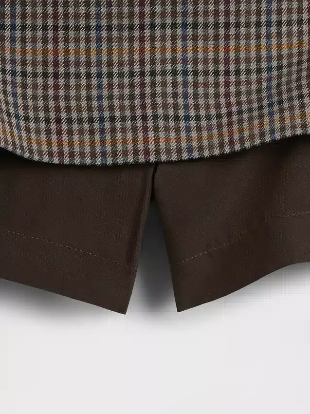 Mini-skort i fiskebeinmønster