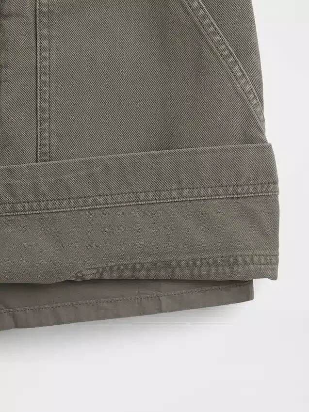 Mini-skort med høy midje