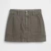 Mini-skort med høy midje
