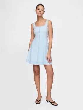 Minikjole i denim
