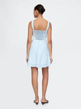 Minikjole i denim