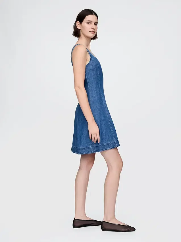 Minikjole i denim