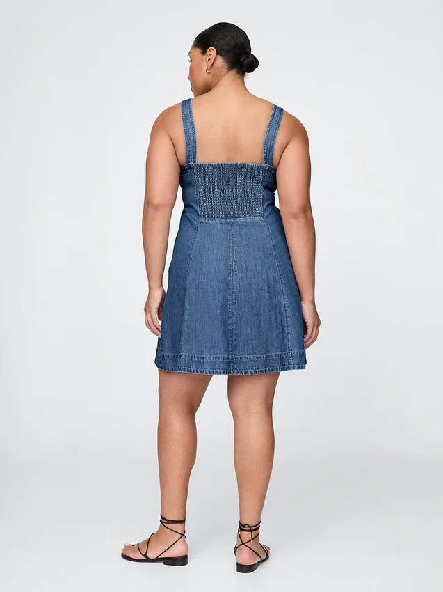 Minikjole i denim