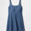 Minikjole i denim