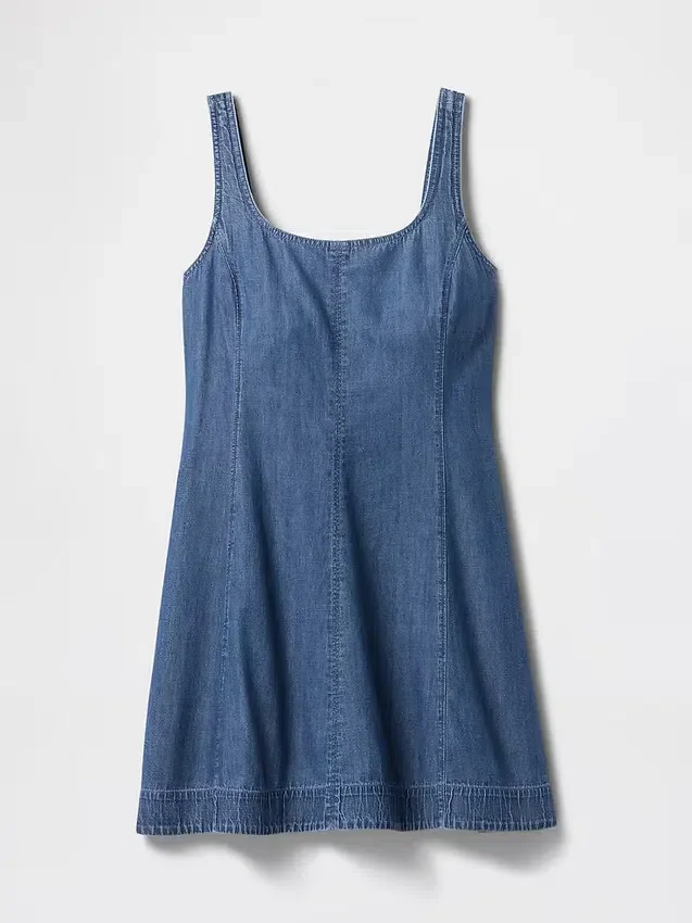 Minikjole i denim