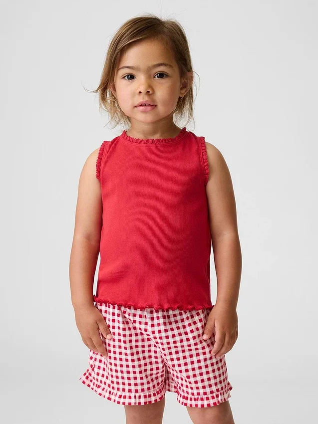 Mix & Match-ribbet tank-top for Baby og Småbarn