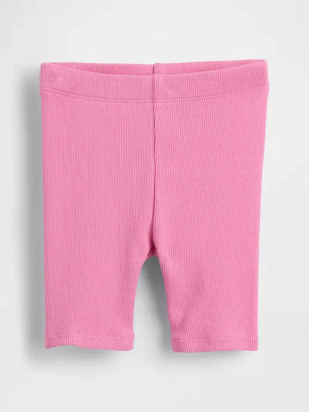 Mix & Match-sykkelshorts med ribbestrikk for Baby og Småbarn