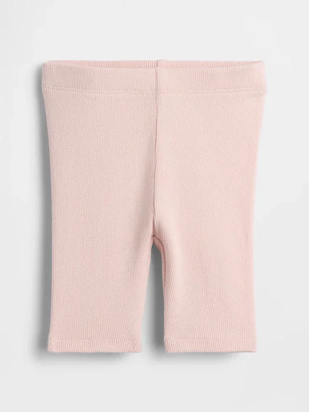 Mix & Match-sykkelshorts med ribbestrikk for Baby og Småbarn