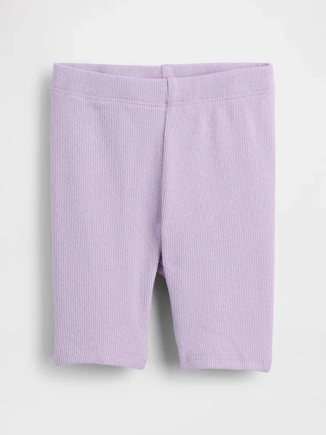 Mix & Match-sykkelshorts med ribbestrikk for Baby og Småbarn