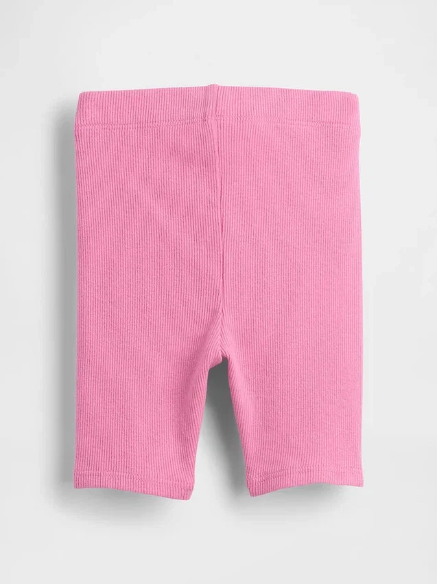 Mix & Match-sykkelshorts med ribbestrikk for Baby og Småbarn