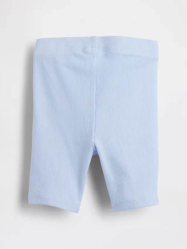Mix & Match-sykkelshorts med ribbestrikk for Baby og Småbarn