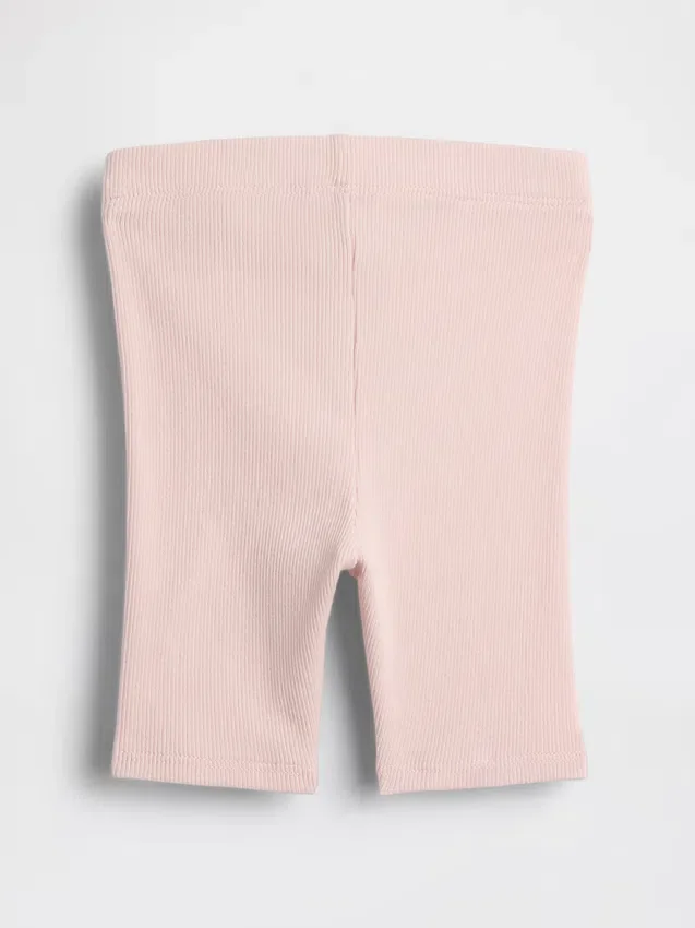 Mix & Match-sykkelshorts med ribbestrikk for Baby og Småbarn
