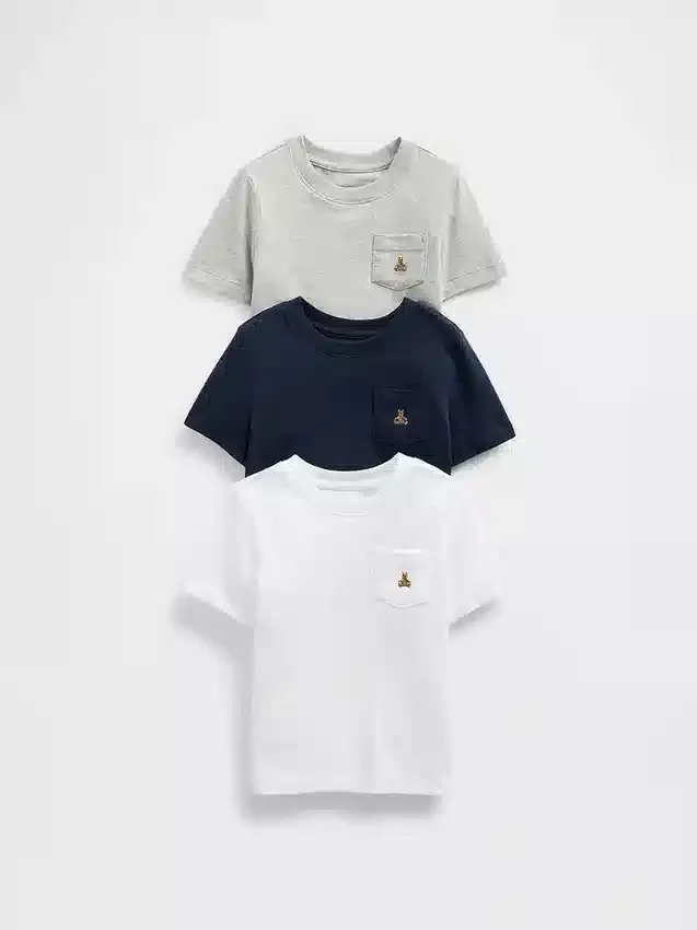 Mix & Match-T-skjorte for Baby og Småbarn (3-pakning)