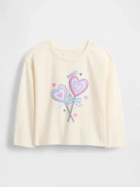 Mix & Match-T-skjorte med avslappet grafisk trykk for Baby og Småbarn