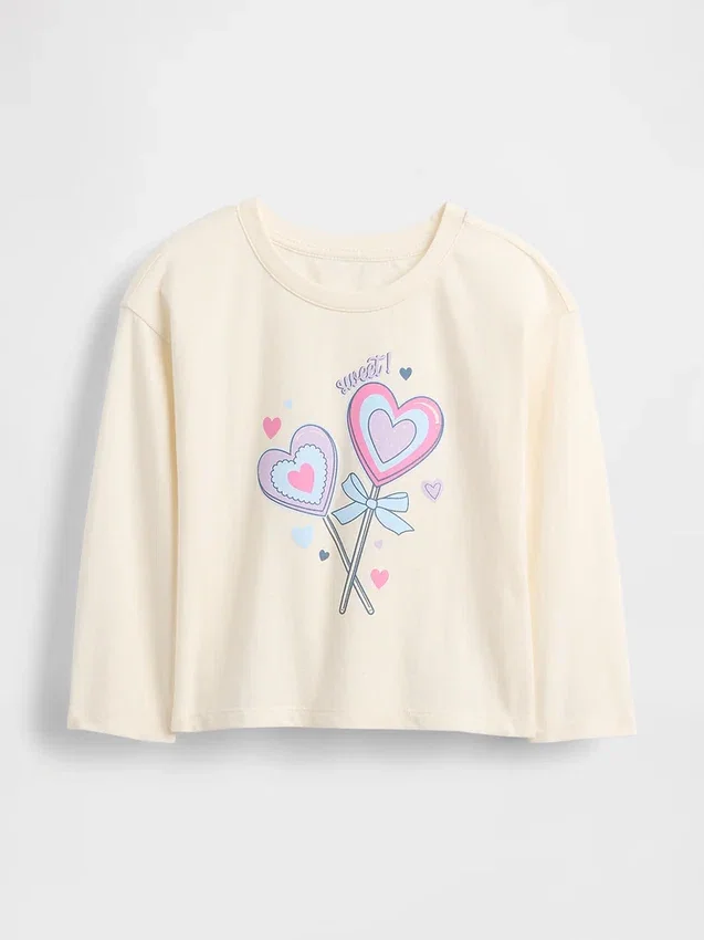 Mix & Match-T-skjorte med avslappet grafisk trykk for Baby og Småbarn