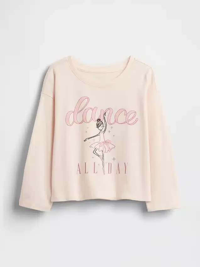 Mix & Match-T-skjorte med avslappet grafisk trykk for Baby og Småbarn