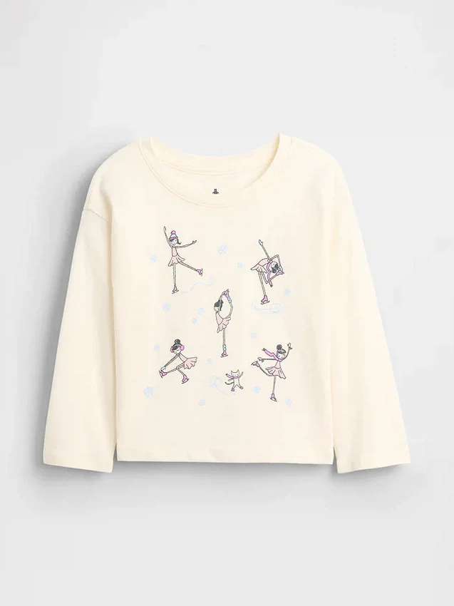 Mix & Match-T-skjorte med avslappet grafisk trykk for Baby og Småbarn