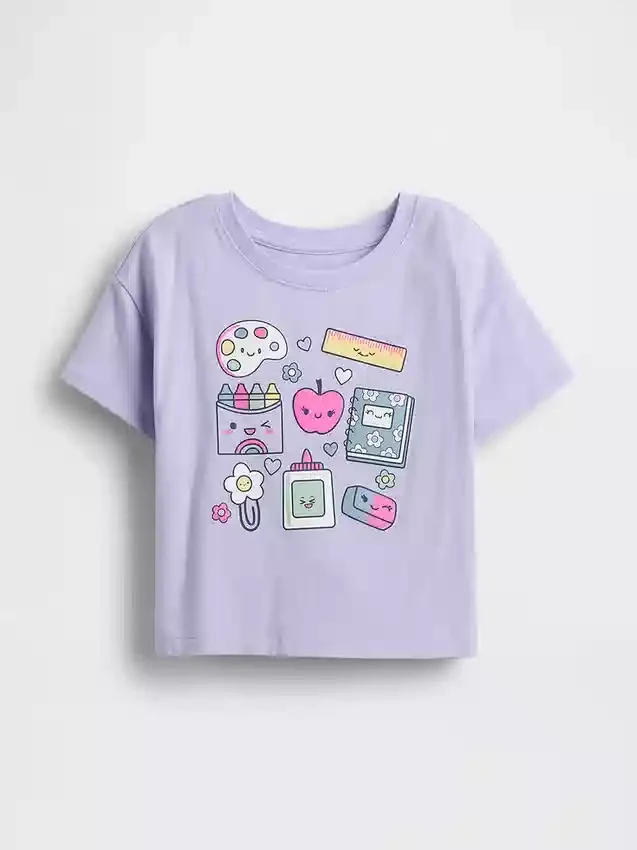 Mix & Match-T-skjorte med avslappet grafisk trykk for Baby og Småbarn