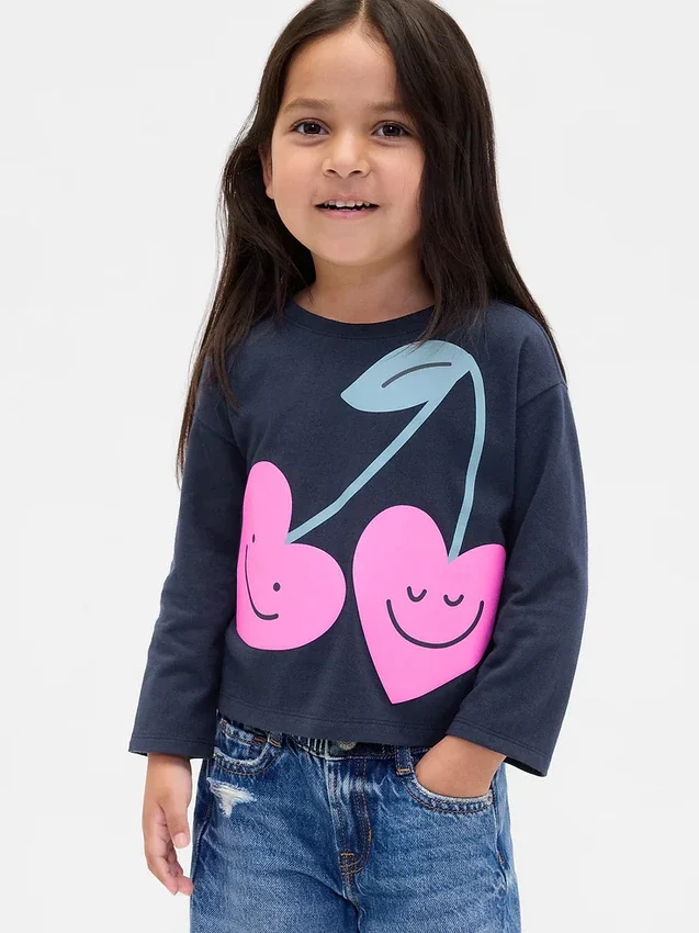 Mix & Match-T-skjorte med avslappet grafisk trykk for Baby og Småbarn