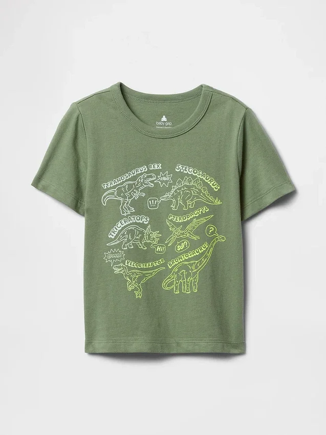 Mix & Match-T-skjorte med grafisk trykk for Baby og Småbarn