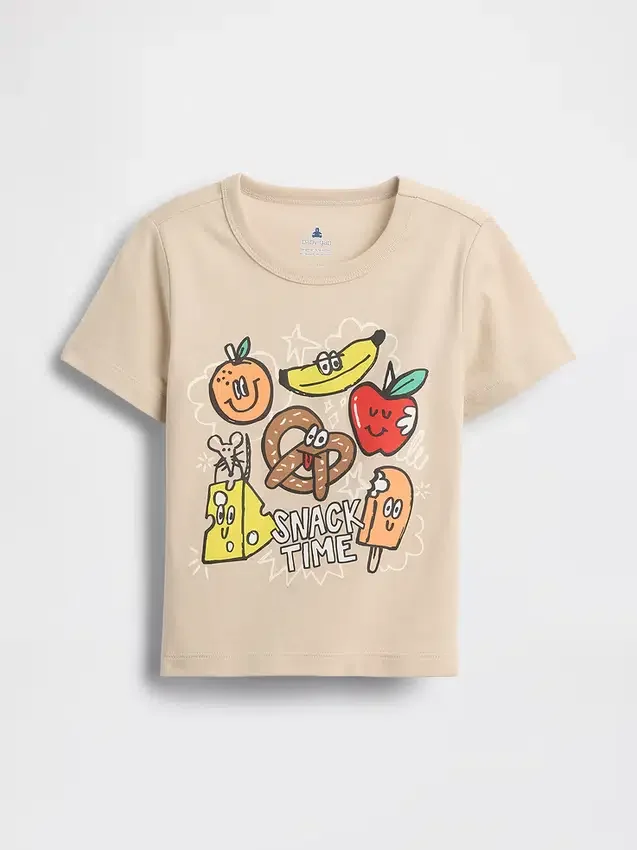 Mix & Match-T-skjorte med grafisk trykk for Baby og Småbarn