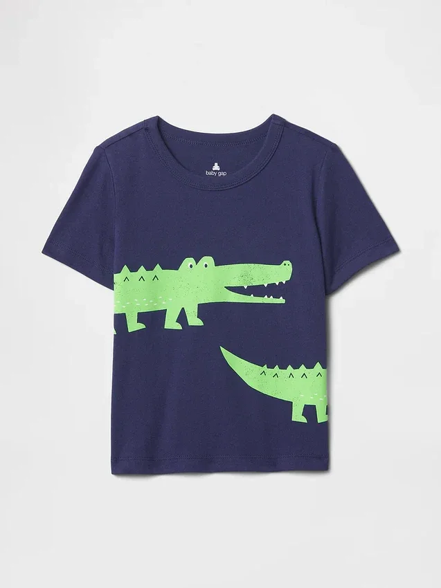 Mix & Match-T-skjorte med grafisk trykk for Baby og Småbarn