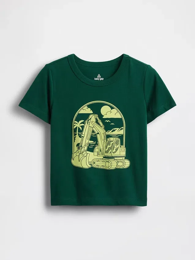 Mix & Match-T-skjorte med grafisk trykk for Baby og Småbarn
