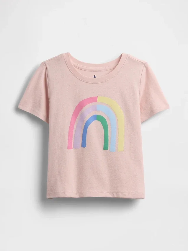 Mix & Match-T-skjorte med grafisk trykk for Baby og Småbarn