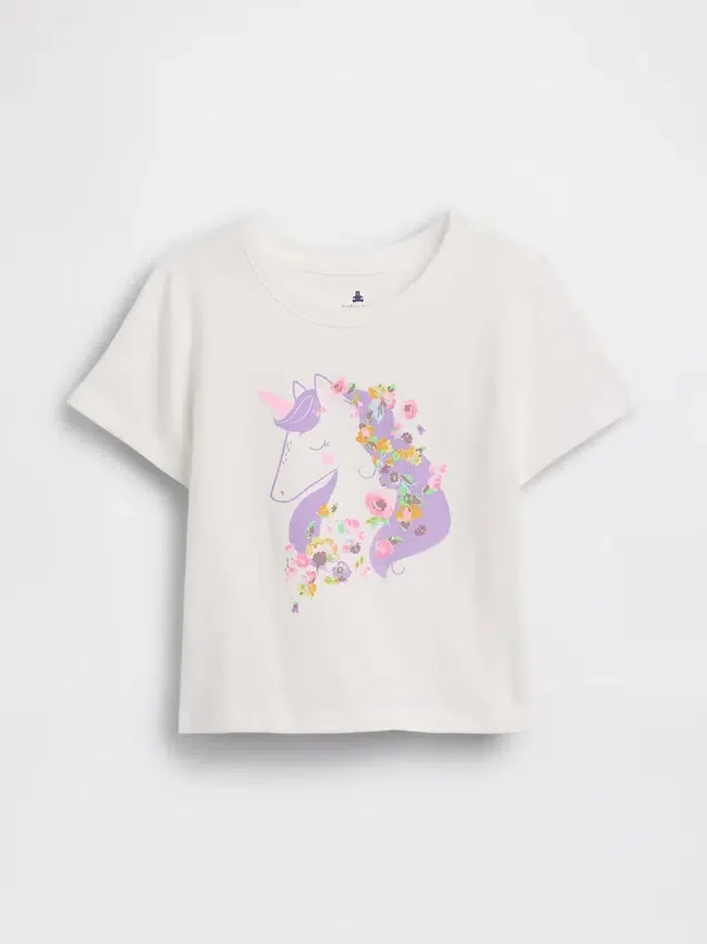 Mix & Match-T-skjorte med grafisk trykk for Baby og Småbarn