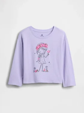 Mix & Match-T-skjorte med grafisk trykk for Baby og Småbarn