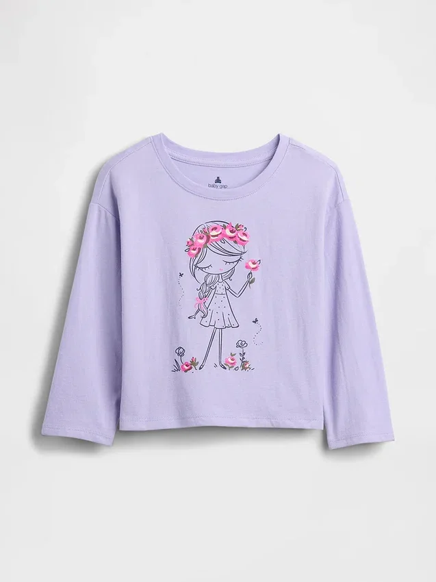 Mix & Match-T-skjorte med grafisk trykk for Baby og Småbarn