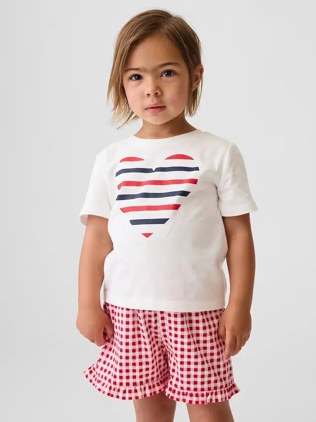 Mix & Match-T-skjorte med grafisk trykk for Baby og Småbarn
