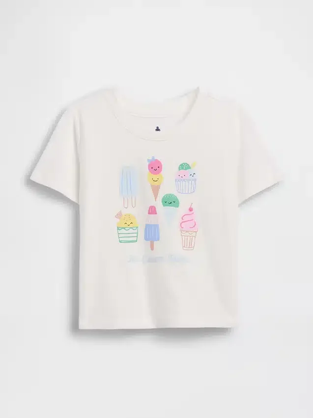 Mix & Match-T-skjorte med grafisk trykk for Baby og Småbarn