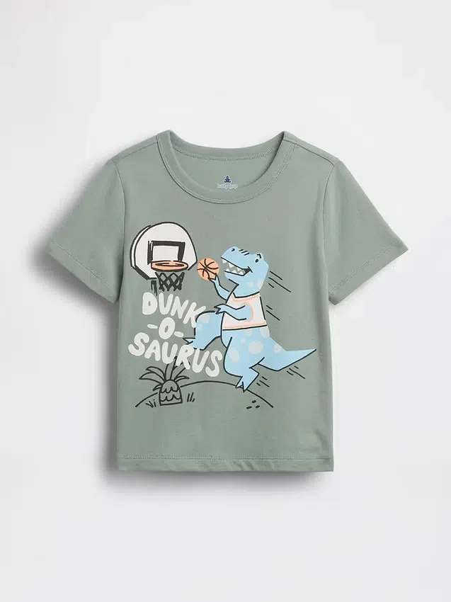 Mix & Match-T-skjorte med grafisk trykk for Baby og Småbarn