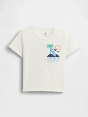 Mix & Match-T-skjorte med grafisk trykk for Baby og Småbarn