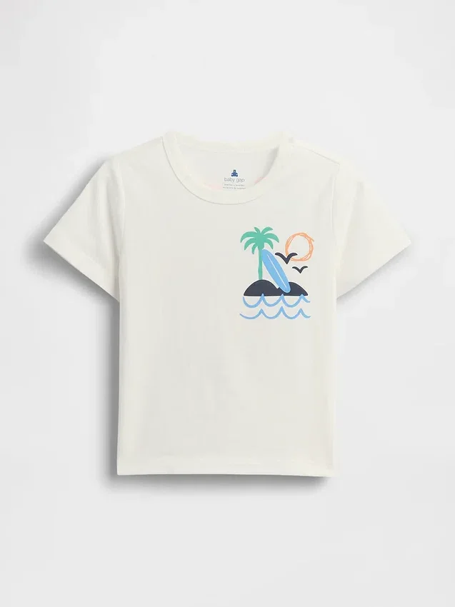 Mix & Match-T-skjorte med grafisk trykk for Baby og Småbarn