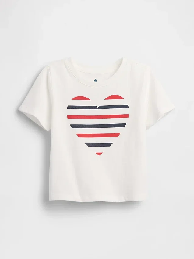 Mix & Match-T-skjorte med grafisk trykk for Baby og Småbarn