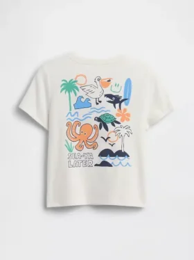 Mix & Match-T-skjorte med grafisk trykk for Baby og Småbarn