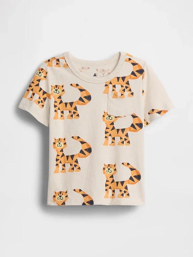 Mix & Match-T-skjorte med lomme for Baby og Småbarn